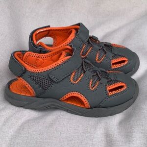 Kids Outdoor Adventure Sandals - Gray and Orange